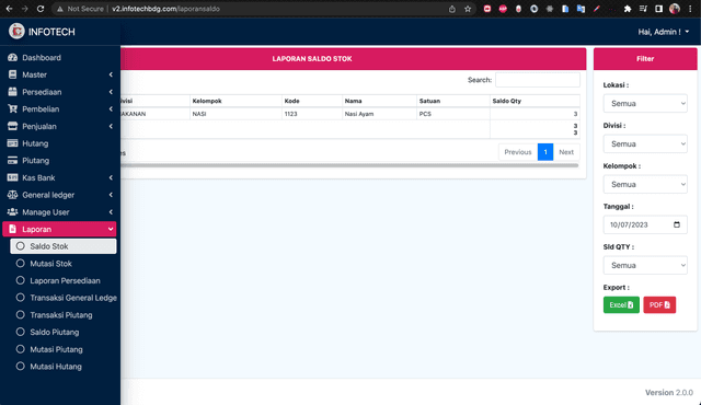 Infotech Retail Web Application 4